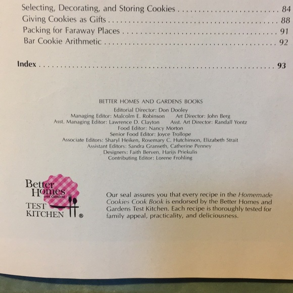 Better Homes & Gardens Homemade Cookies Cookbook - Picture 3 of 5